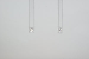 14k White Gold Diamond Earrings Available at The Vault Fine Jewellery 