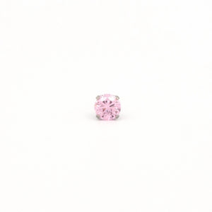 Single Studex
14K WG
3mm Pink CZ
St.Steel back