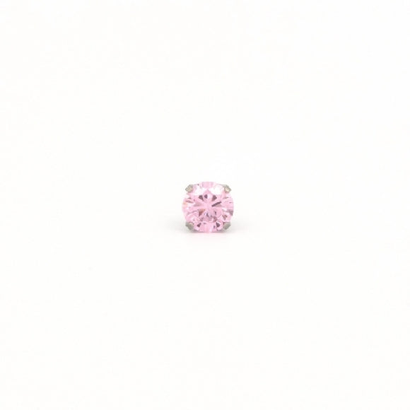 Single Studex
14K WG
3mm Pink CZ
St.Steel back