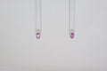 14k White Gold Pink Sapphire Diamond Earrings Availabel at The Vault Fine Jewellery 