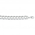 Sterling Silver Heavy Curb link Bracelet | 8"
