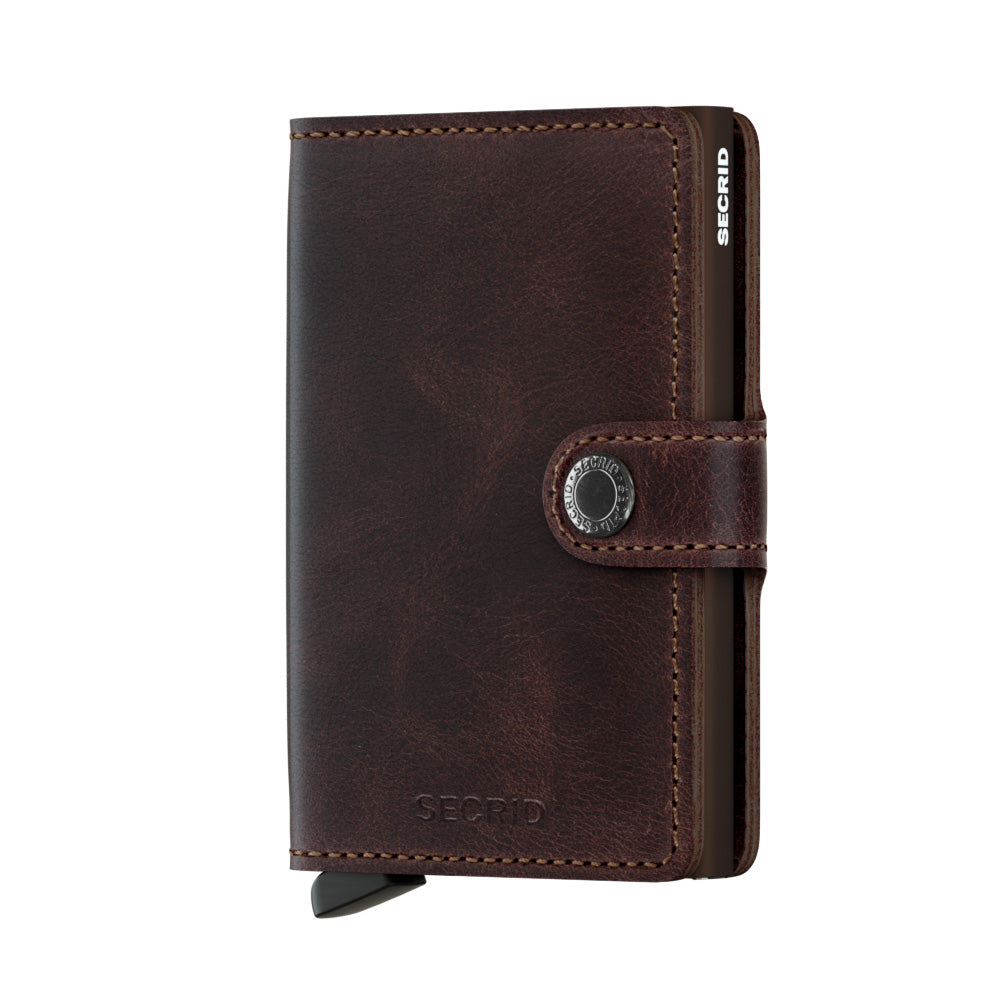 Vintage Chocolate Miniwallet by Secrid