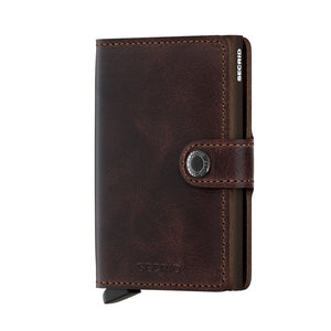 Vintage Chocolate Miniwallet by Secrid