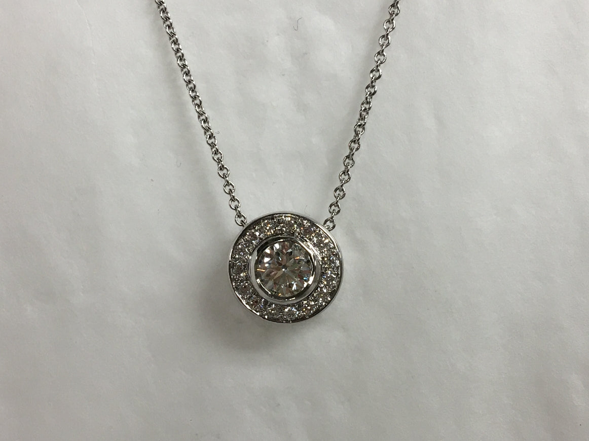 14k White Gold Pendant Availabel at The Vault Fine Jewellery 