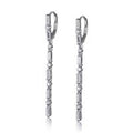 Sterling Silver Cubic Zirconia Drop Earrings by Reign