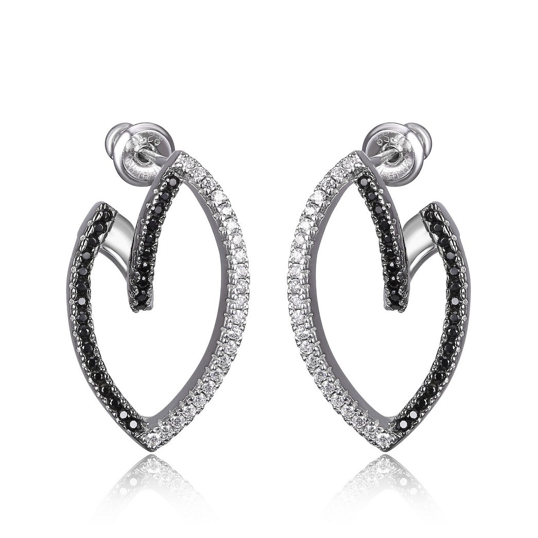 Sterling Silver Cubic Zirconia Earrings by ELLE