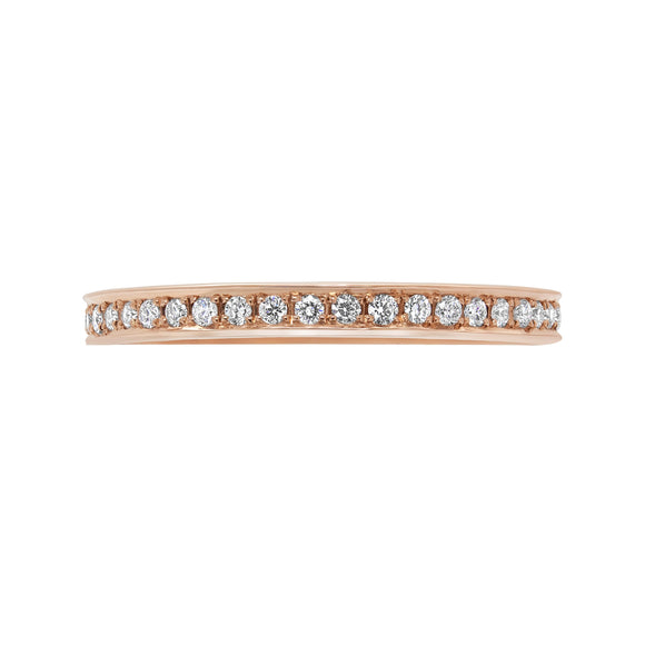 18K Rose Gold Diamond Eternity Ring