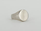 10K White Gold Signet Ring