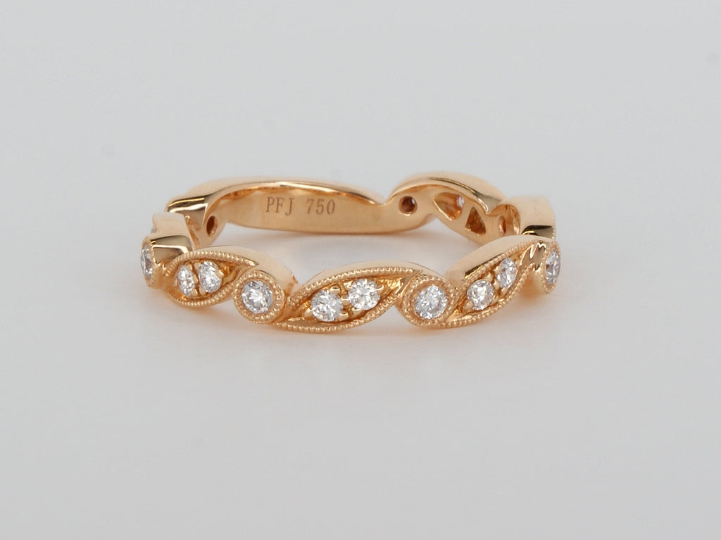 18k Rose Gold Diamond Ring Availabel at The Vault Fine Jewellery 