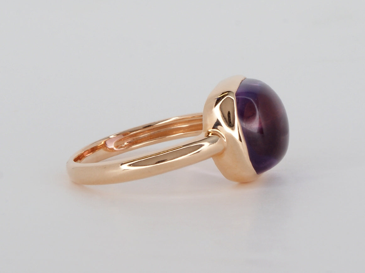 14K Rose Gold Pink Amethyst Ring