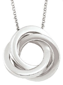 Sterling Silver Love Knot Pendant