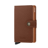Saffiano Caramel Miniwallet by Secrid