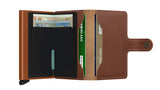 Saffiano Caramel Miniwallet by Secrid