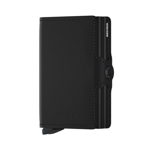 Matte Black Twinwallet by Secrid