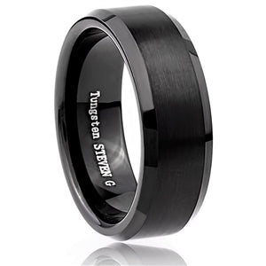 Black Tungsten Ring | Size 11