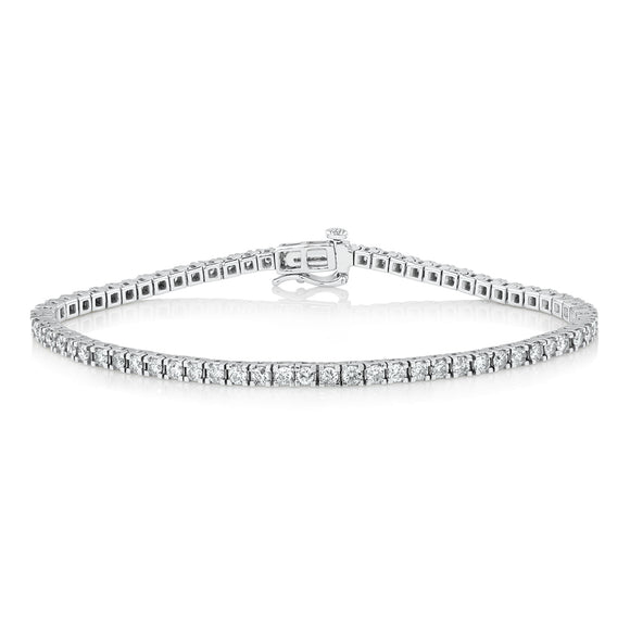 3.20ctw Lab Grown Diamond Tennis Bracelet