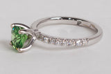 1.14ct Genuine Tsavorite Garnet and Diamond Ring