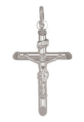 10K White Gold Crucifix
