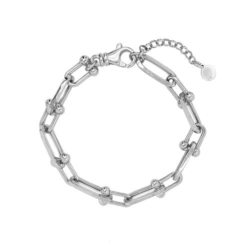 Sterling Silver U-Link Bracelet